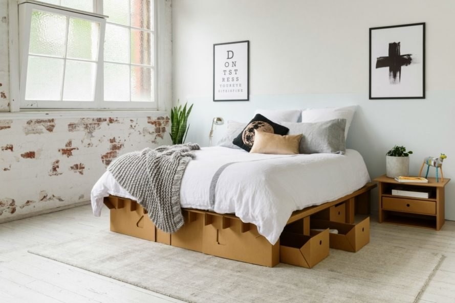 Bedroom-ideas-cardboard-bed