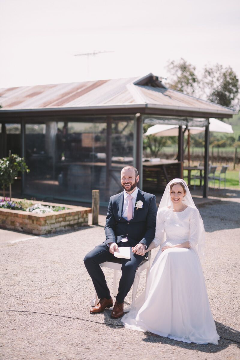 Just married photos Yarra Valley